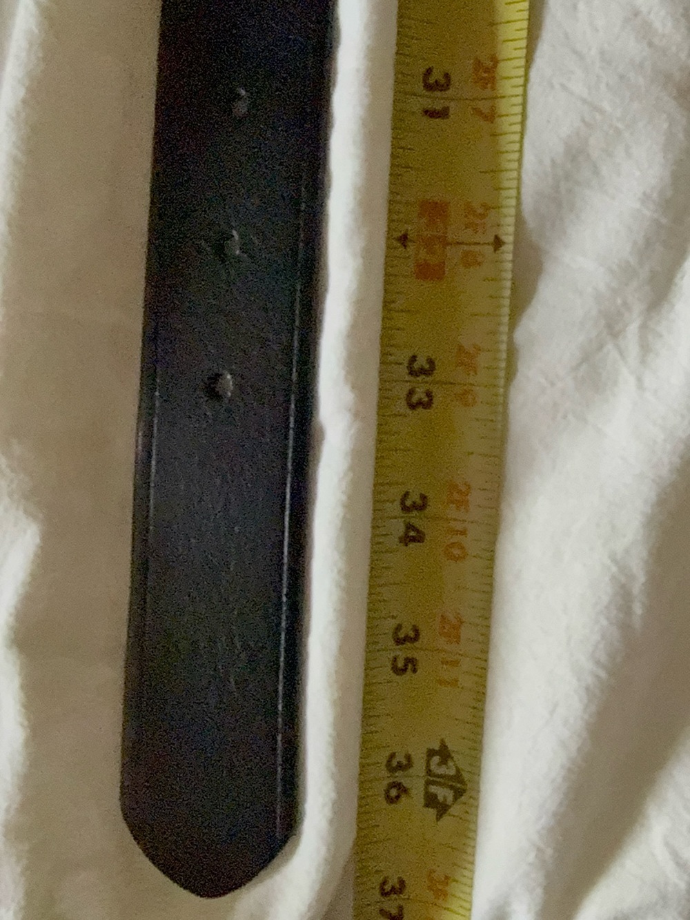 Madewell Black Leather Belt with Brass-Tone D-Ring Buckle XS - Picture 6 of 6